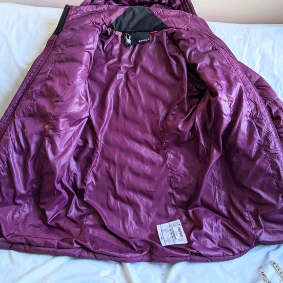Like New Spyder girls down jacket size L 12-14 - Picture 5 of 11